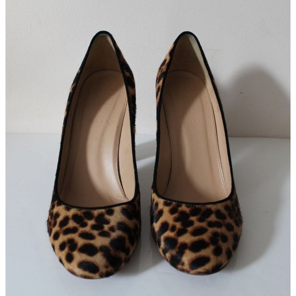 JCrew Collection Etta Calf Hair Pumps Size US 9.5 Hazelnut Leopard - Picture 4 of 10
